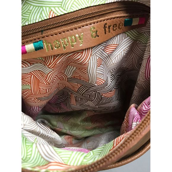 100% Leather Happy & Free Crossbody Bag - Picture 9 of 11